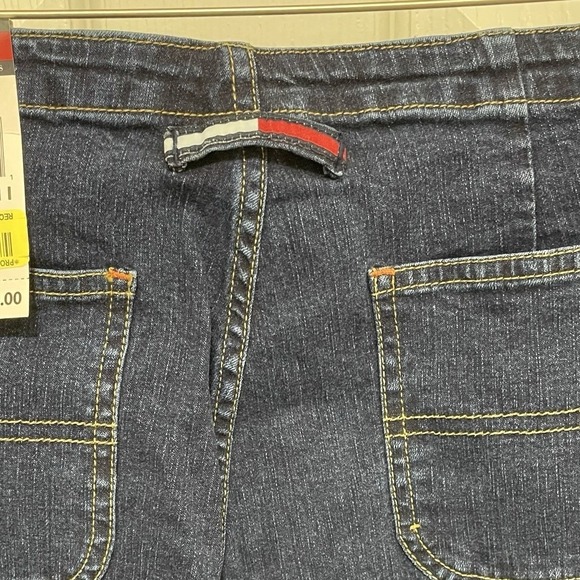 Vintage Tommy Jeans Mid Rise Flare Dark Faded Y2K 90s Deadstock‎ RARE NWT Sz 11 - Picture 5 of 11